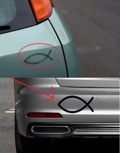 What Does the Small Fish Symbol on the Back of Some Cars Really Mean? 805923847_2332189190885786_8584878357096426198_n